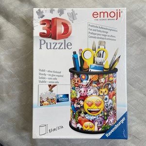 RAVENSBERGER 3D emoji Pencil Cup Holder Puzzle NIB